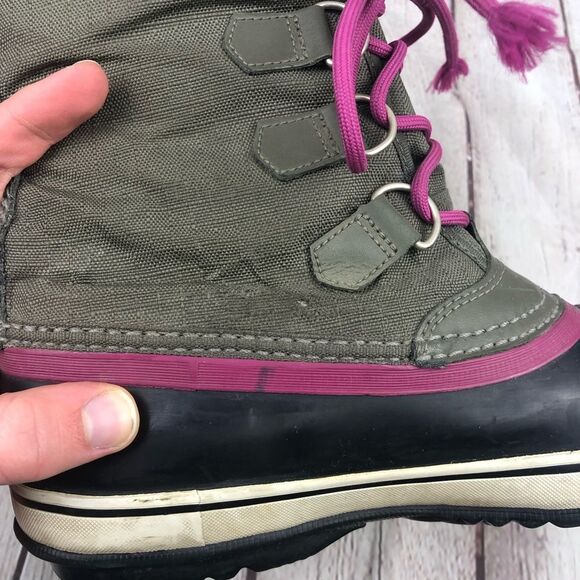 Sorel Winter Carnival Green Winter Boots Women's Sz 8 - Picture 7 of 12